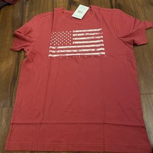Life is good american flag tee
